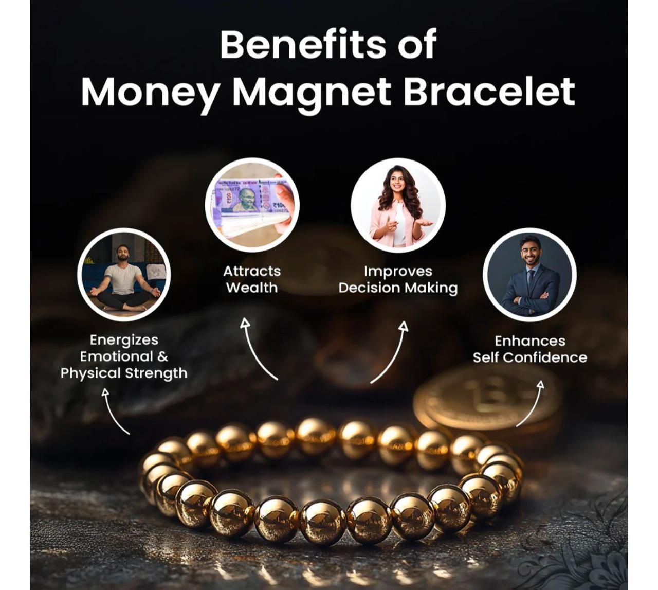 Premium Unisex Money Magnet Bracelet By Premax