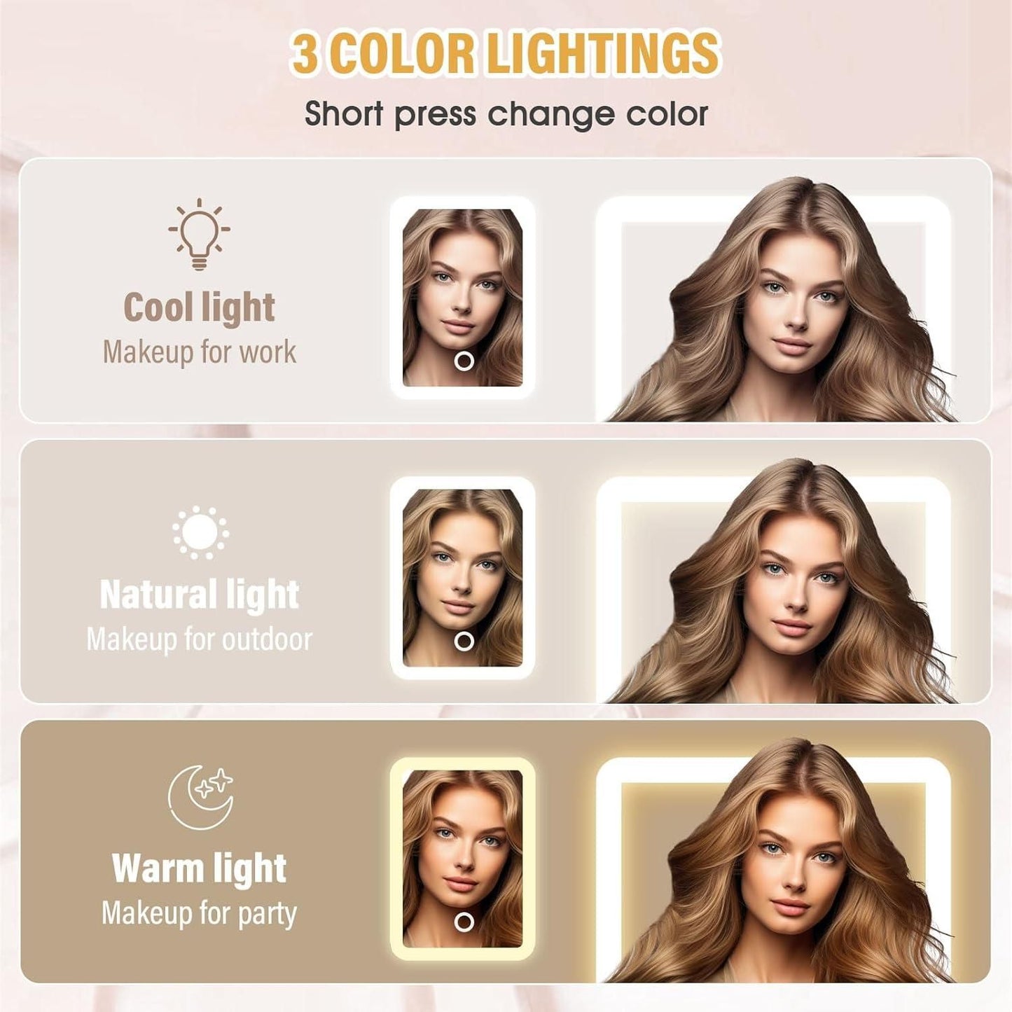 Premium GlowKit – Compact Vanity with LED Mirror 2