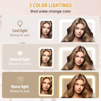 Premium GlowKit – Compact Vanity with LED Mirror 2