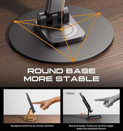 Premium Mobile Phone Stand 360 Rotation Height and Angle By Premax