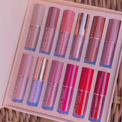 Velvet Matte Liquid Lipstick Set 12Pcs