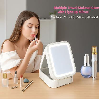Premium GlowKit – Compact Vanity with LED Mirror 2