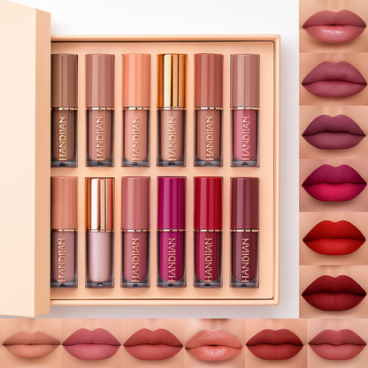 Velvet Matte Liquid Lipstick Set 12Pcs
