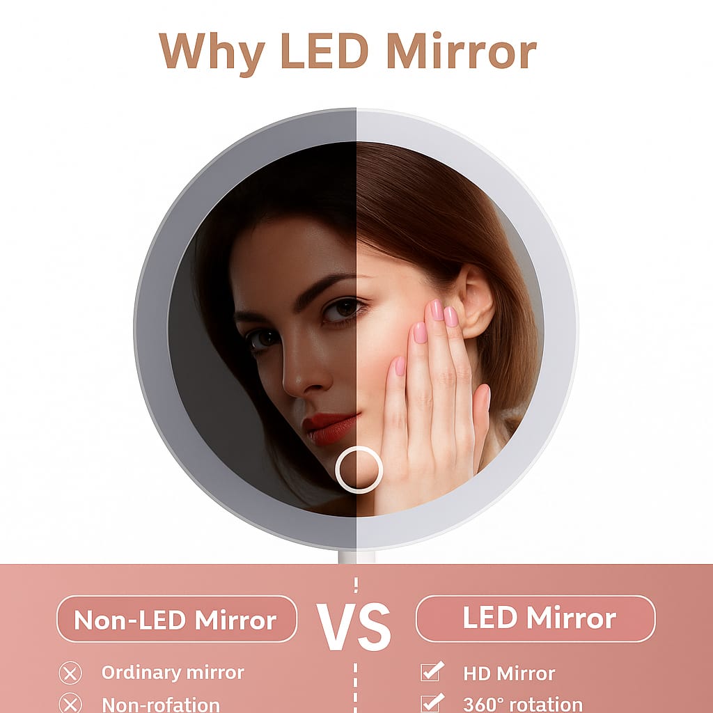 Premium GlowKit – Compact Vanity with LED Mirror 2